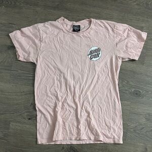 Santa Cruz Skateboards Light Pink Short Sleeve Tee